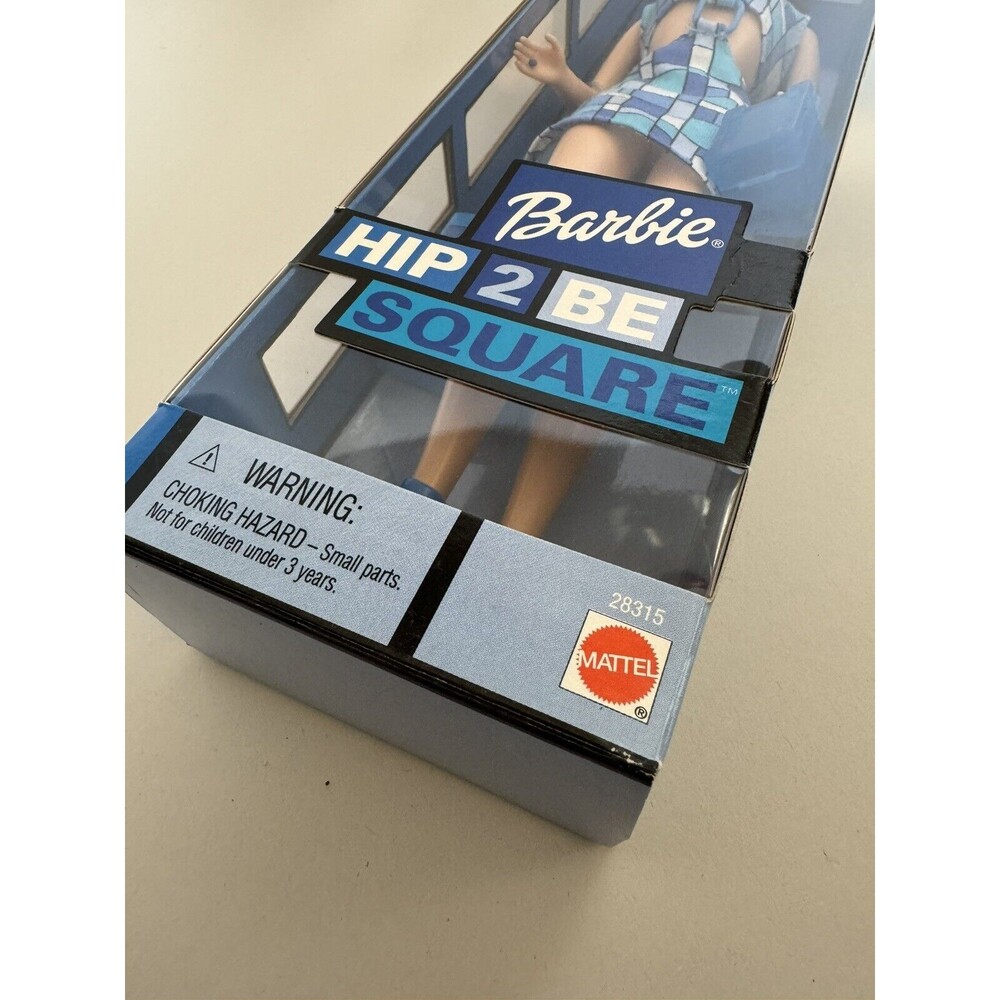 Mattel 2000 Hip 2 Be Square Brunette In Blue Barbie Doll #28315 new in the box - Picture 6 of 6